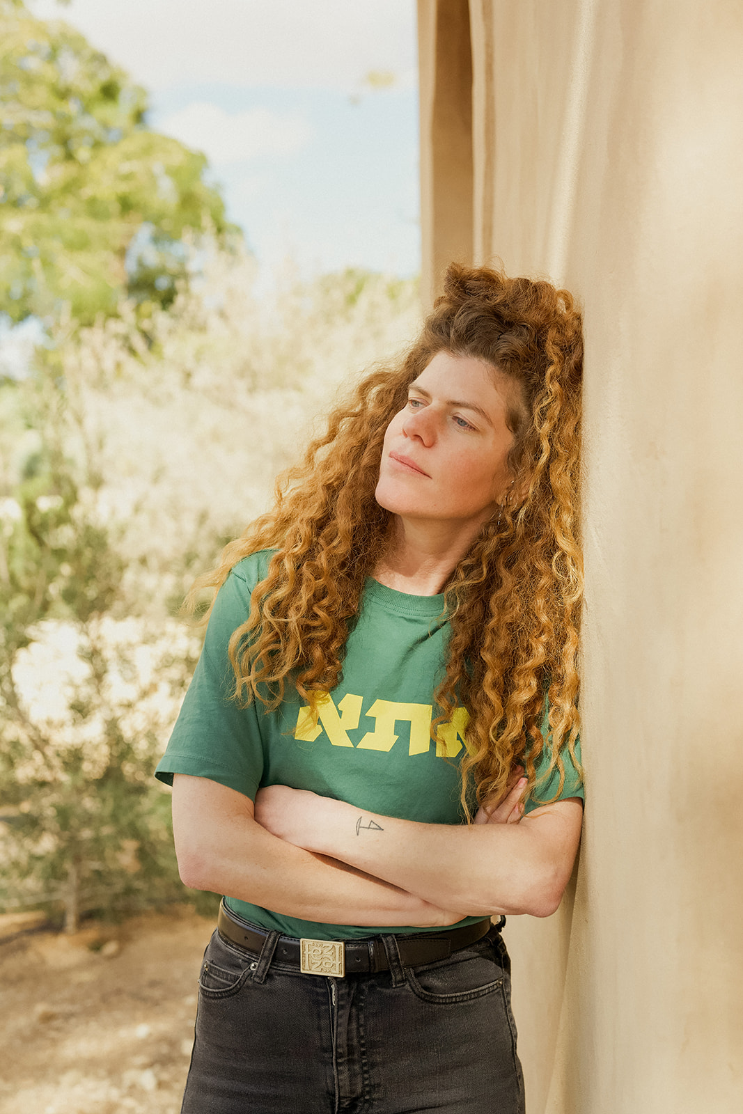 Portrait of a woman lecturer with books